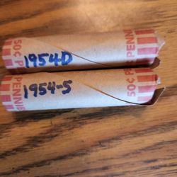 1954 Wheat Pennies 