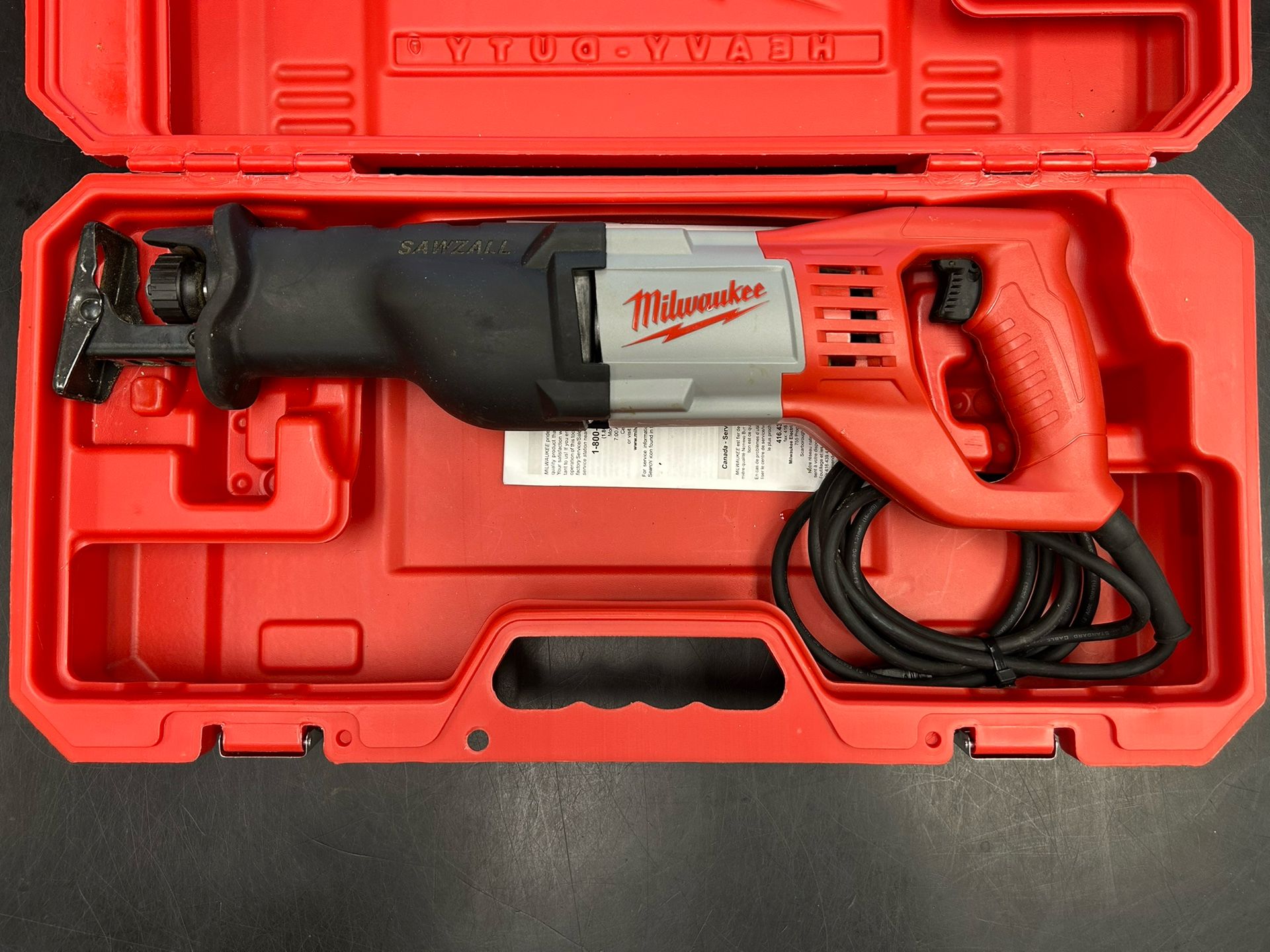 Milwaukee 6509-31 12 Amp 3/4 in Corded Sawzall Reciprocating Saw w/ Hard Case
