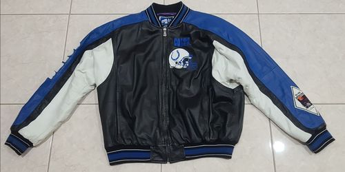 Indianapolis Colts NFL Leather Bomber Jacket