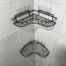 Moving Sale – 2pc Corner Wall-Mounted Bathroom Shelf – Like New – Now $13 (Orig. $33)
