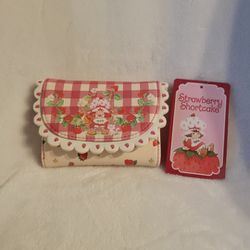 Strawberry Shortcake gingham wallet 