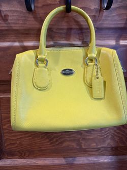 Coach Yellow Mini Bennett Bag