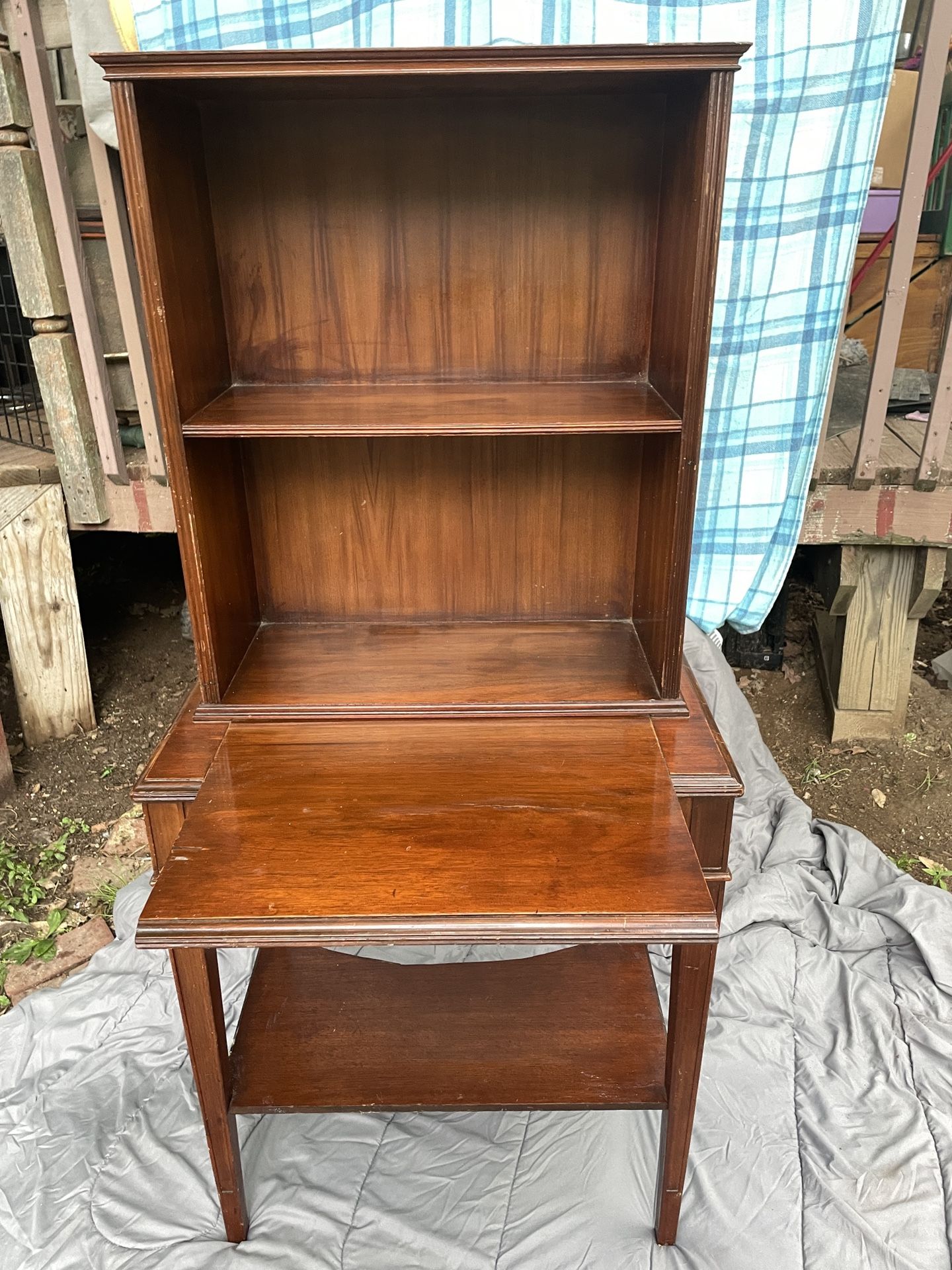 Vintage Adler Royal Desk with Bookcase