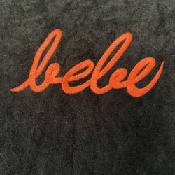 Simple Black Bebe Robe 