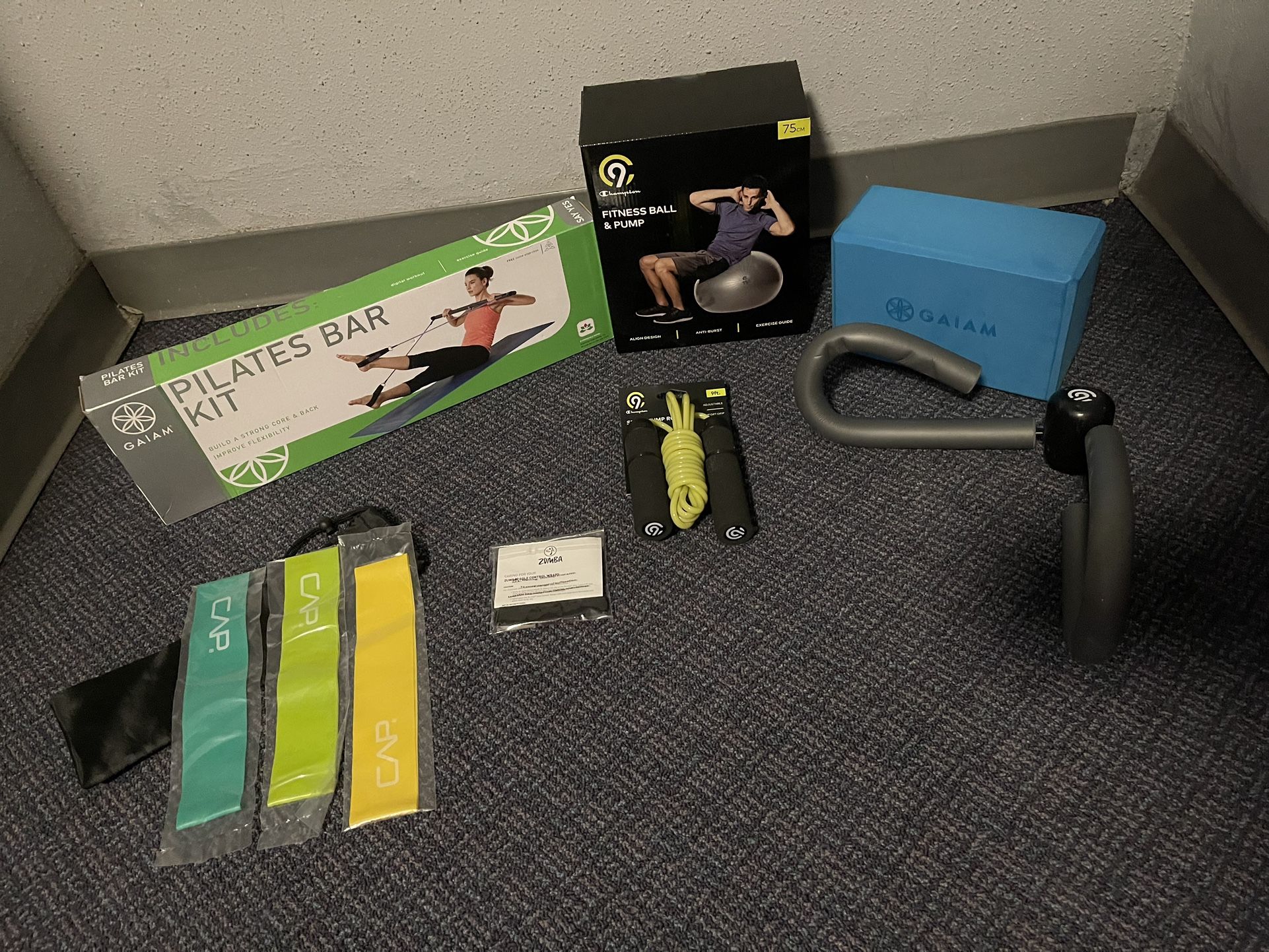 Exercise Equipment/Accessories (New) Some Items Unopened 