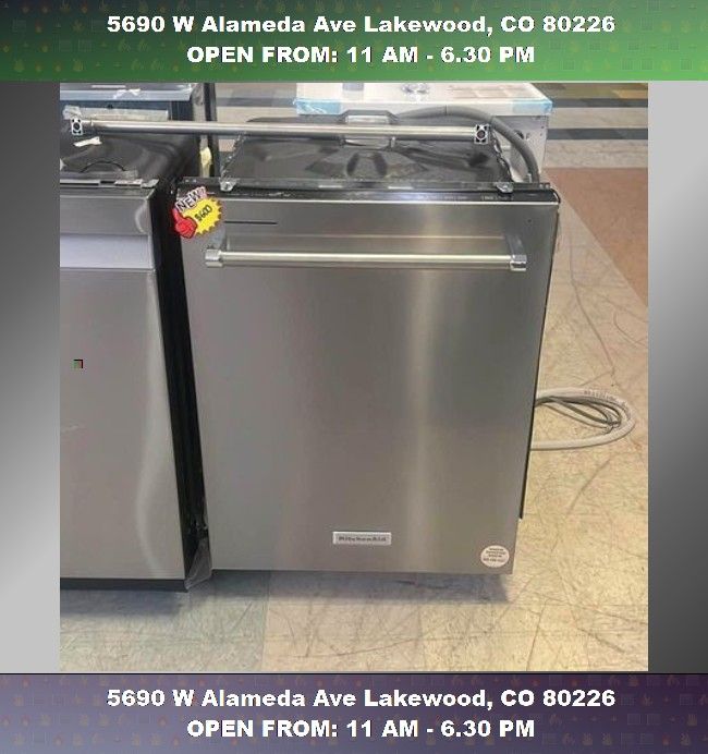 New Kitchen aid Dishwashers