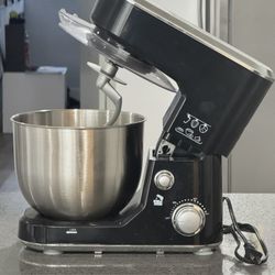 Stand Mixer, CUSIMAX Dough Mixer Tilt-Head Electric Mixer with 5-Quart Stainless Steel Bowl, Dough Hook, Mixing Beater and Whisk, Splash Guard 