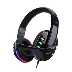 🎧 GAMEPRO LED Gaming Headset – RGB Lights + Boom Mic