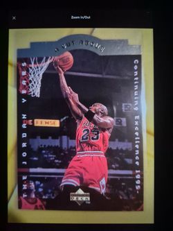 Michael Jordan Upper Deck Basketball Card 1995
