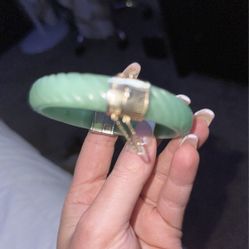 Dyed Jade Bangle Bracelet