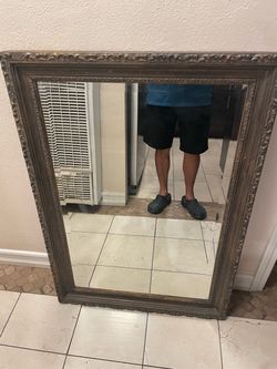 Antique beveled mirror 26x40