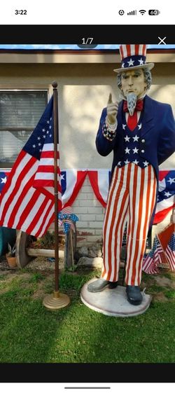 8.5 Ft Uncle Sam, inFlatable Statue Of Liberty And Extras