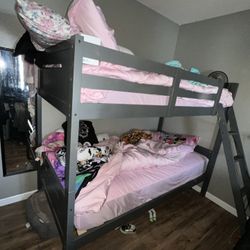 Twin Bunk Beds (grey)