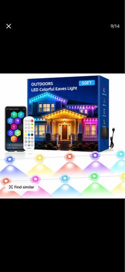 RGB+IC Outdoor Eaves Lights, IP67 Waterproof Permanent LED String Lights