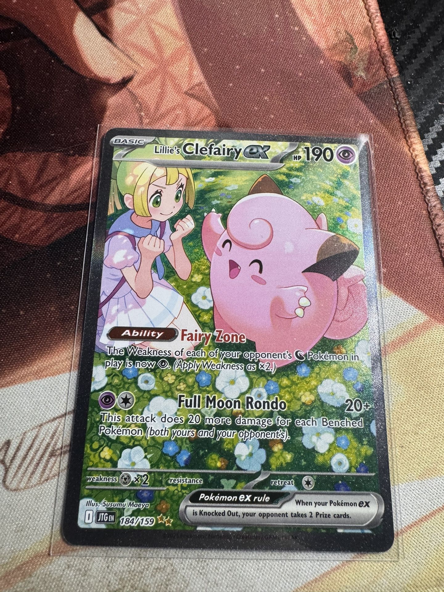 Pokemon Journey Together Lillie’s Clefairy EX NM