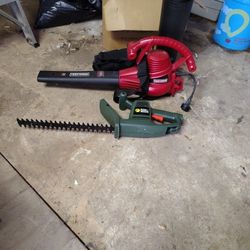Leaf Blower and Hedge Trimmer 