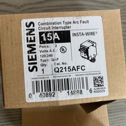 15 Amp Double Arc Breaker -New