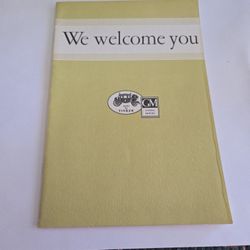 GM Motors 1936 Guest Tour Book