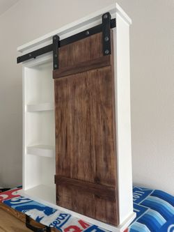 New Sliding Barndoor Bathroom Cabinet 