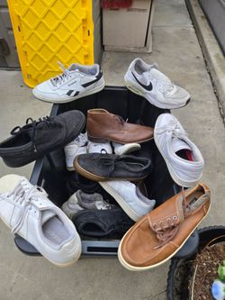 8 different pair of shoes