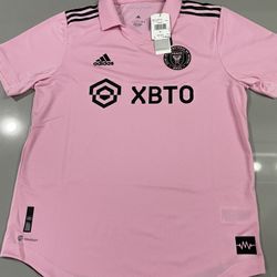 NEW! Adidas Inter Miami CF Home Pink Soccer Match Jersey 22/23 IB5026 Mens Large  Brand new 100% authentic! Check out photos for Further details and f