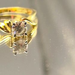 0.50 ctw Round Diamond Solitaire Engagement Ring 14kt Yellow Gold Size 6  #134