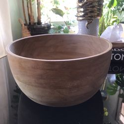 Large Decorative Wooden Bowl
