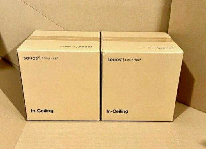 Sonos In Ceiling Speakers (2 Pairs) Brand New Sealed Warranty Included 
