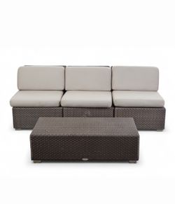 Dedon 4 Piece Outdoor Lounge Set 