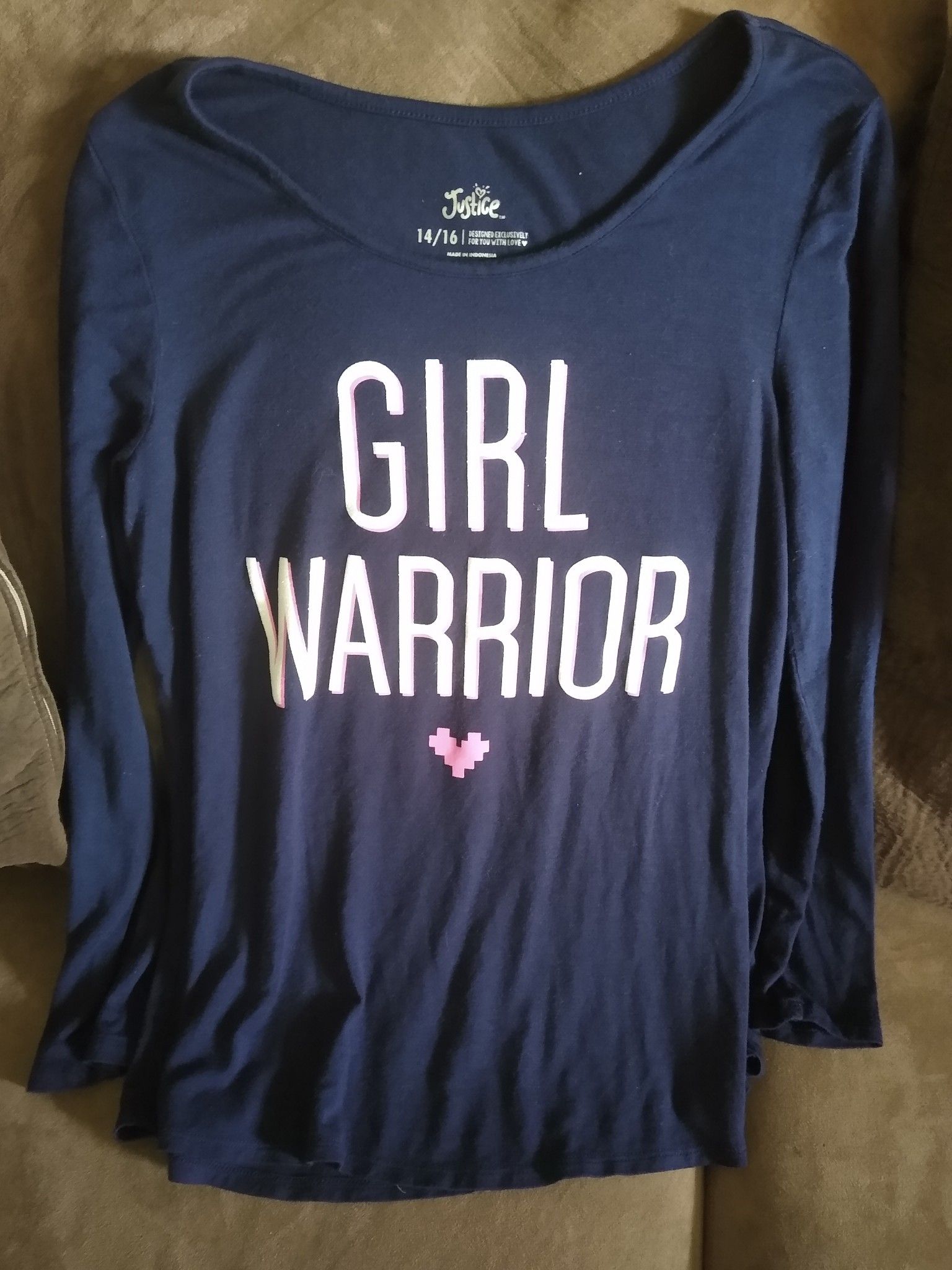 Justice shirt size 14/16