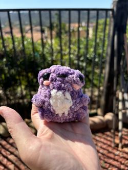 Purple Pocket Frog $8 🐸 Handmade 🧶 Crochet 🧶 