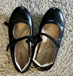 Girls Black Size 1 Shoe 