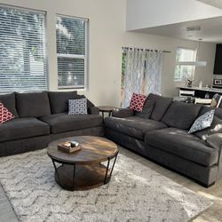 Moving Sale! Oversized, Plush Gray Couches