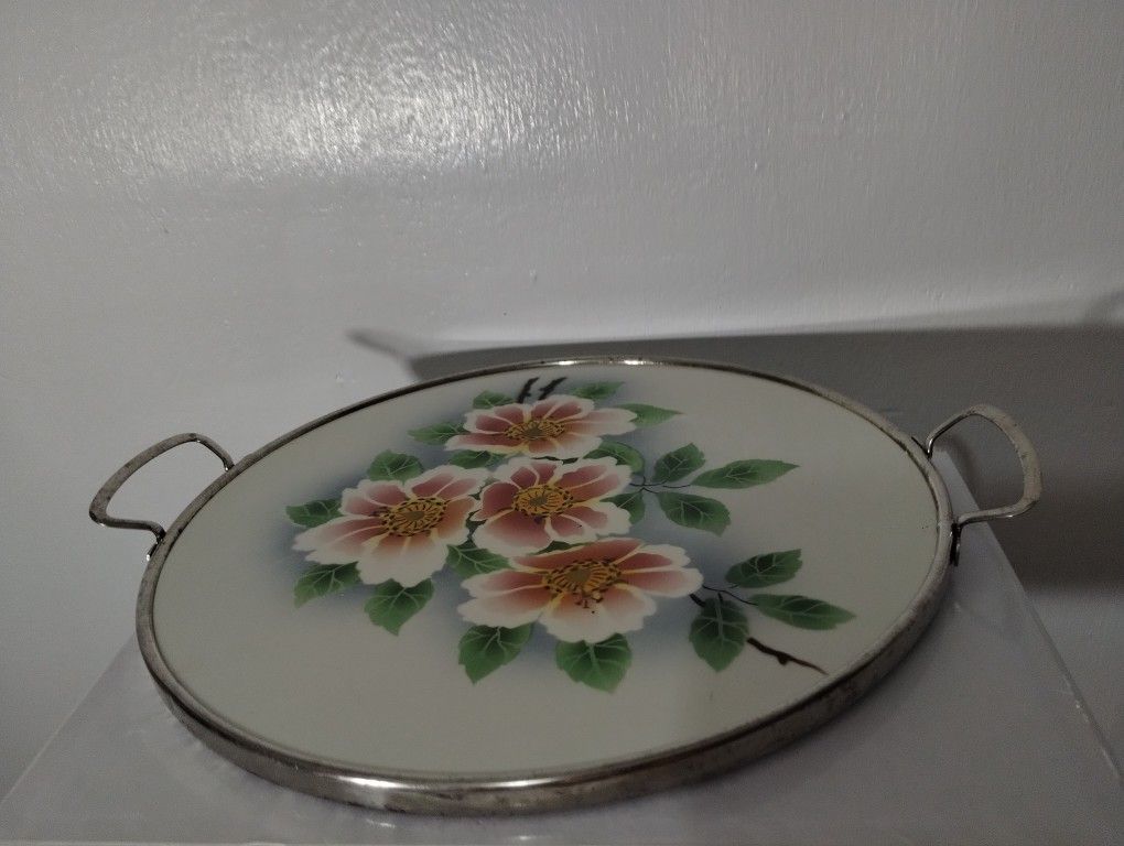 MC - VINTAGE CAKE PLATE - TRAY 12"