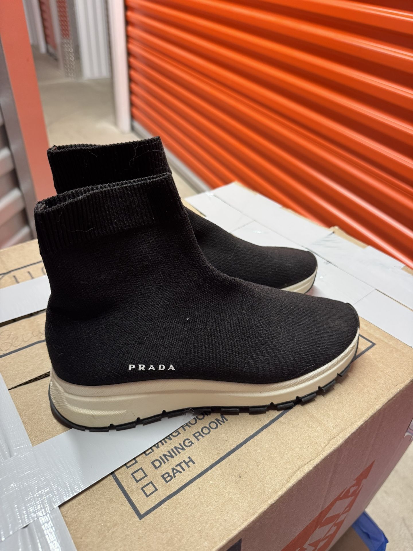 Prada Knit Sock Sneakers – Size 37.5 – Like New