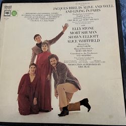 🎶 Jacques Brel & Edith Piaf Vintage Vinyl LP Lot – French Chanson Classics – Gatefold Editions