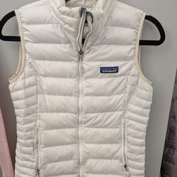 Women's White Patagonia Vest XS