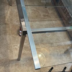 Beautiful glass dining room table