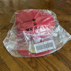 Supreme Shop Box Logo New Era 59Fifty Fitted Hat Red Size 7 5/8