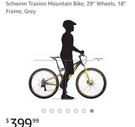 Schwinn Traxion Mountain Bike 29 wheels 18 frame for Sale in