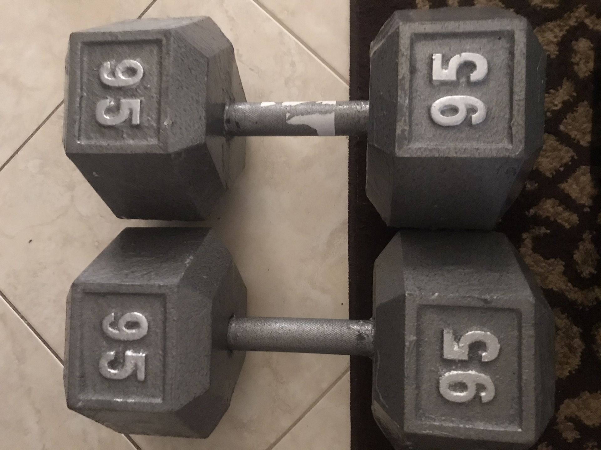 Cap Barbells Solid Hex Dumbbell 95Ib Set (NEW)