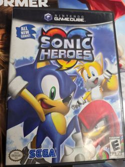 Sonic Heroes Nintendo GameCube Complete Black Label Edition Tested