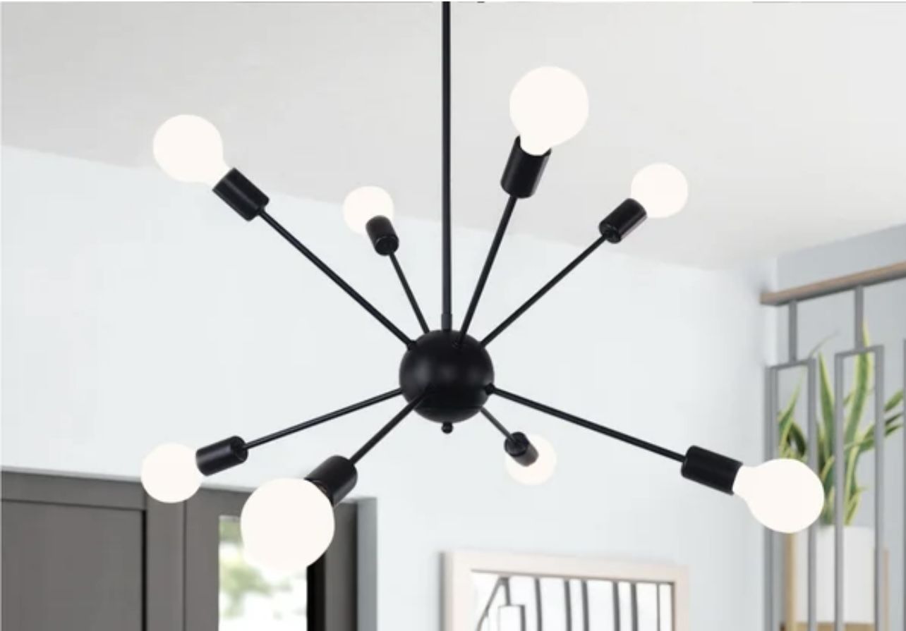 8 Light Dimmable Sputnik Sphere Chandelier
