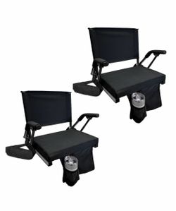 Brand New Costco Cascade Mountain Tech 2-pack Stadium Seat Pro with Pop-Up Arm Rests