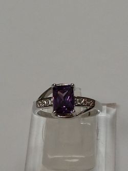 Amethyst Purple Color Ring 6