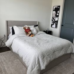 Nectar Queen Size Mattress With Bed Frame And Head Board