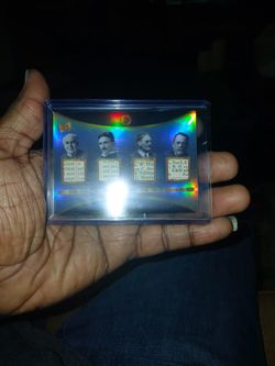2025 Pieces of the Past Inventors Edition Quad Relic – Edison, Tesla, Naismith & PasteurUltra-rare collectible from the 2025 Pieces of the Past: Inven