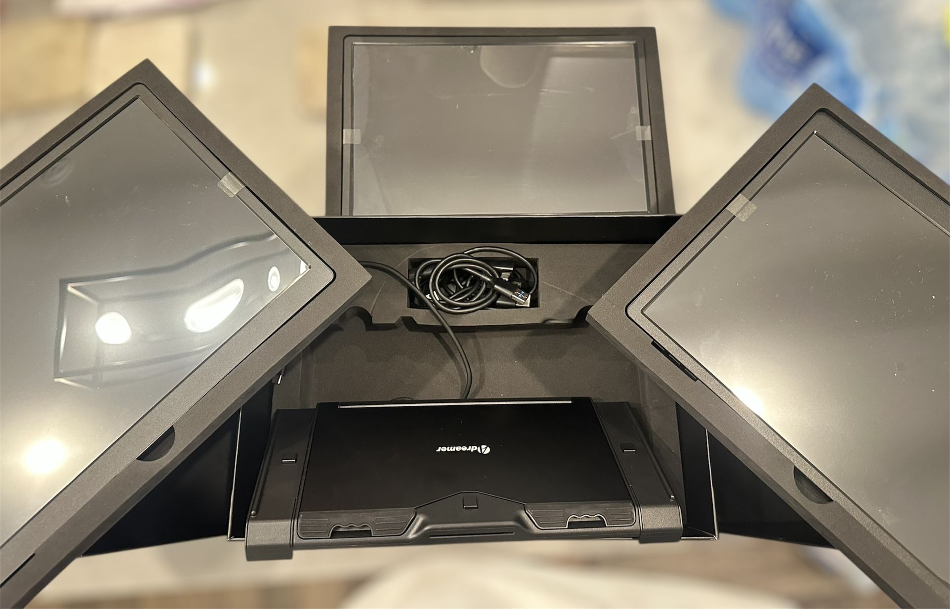 ADREAMER Triple Portable Monitor 13.3" Detachable Triple Screen Extender for Laptop