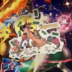 Supreme all dogs go to heaven sticker 