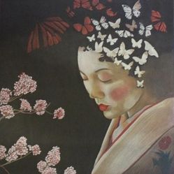 The Butterfly Madam Signed Original Art
